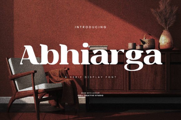 Abhiarga: A Display Serif Typeface for Thoughtful Layouts
