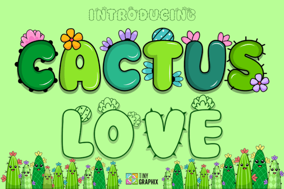 Cactus Love: A Whimsical Display Font for Business Branding