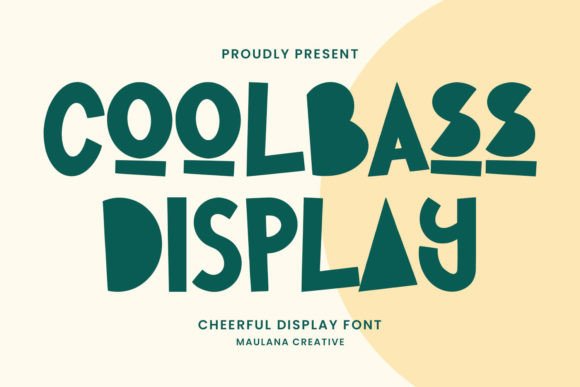 Coolbass: A Cheerful Display Font for Handmade Products
