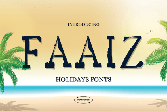 Faaiz: A Textured Brush Font for Campaign Creatives