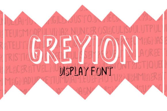 Greyion: A Sharp Edge Display Typeface for Digital Design
