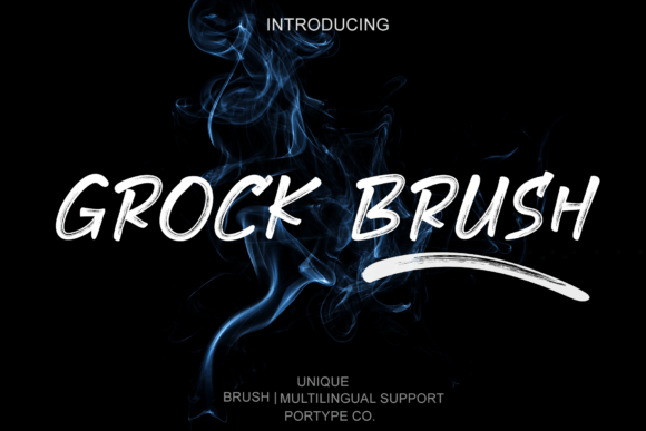 Grock Brush: A Bold Display Typeface for Creative Makers
