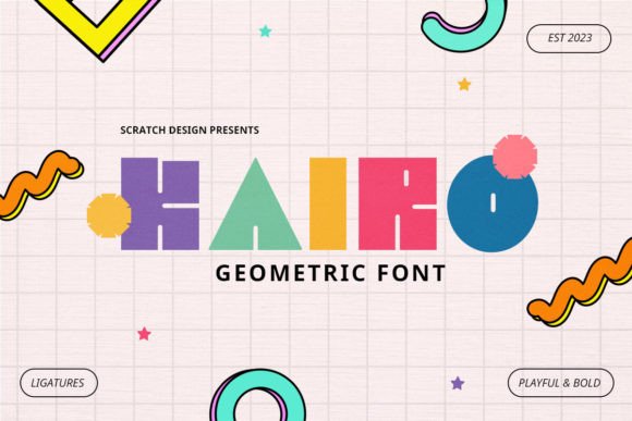 Kairo: A Bold Geometric Font with Retro-Modern Character