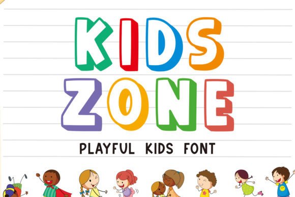Kidszone: A Playful Chalkboard Display Font for Digital Creators