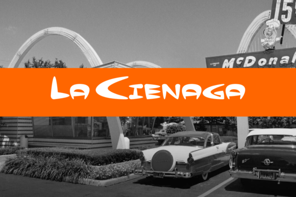 La Cienaga Spotlight: A Playful Display Font with Googie Soul