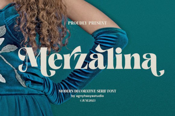 Merzalina: A Decorative Serif Font for Thoughtful Publishing