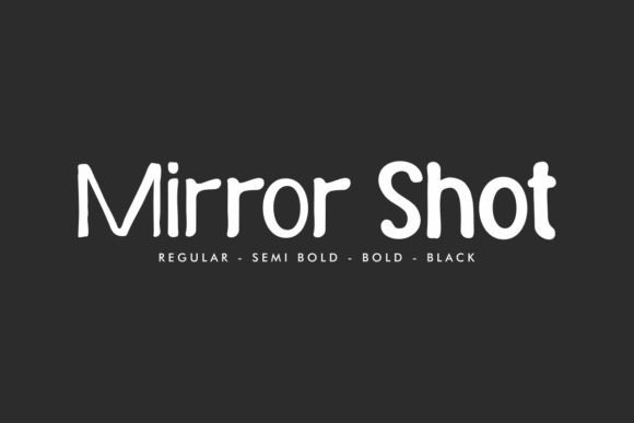 Mirror Shot: A Playful Display Font for Whimsical Branding