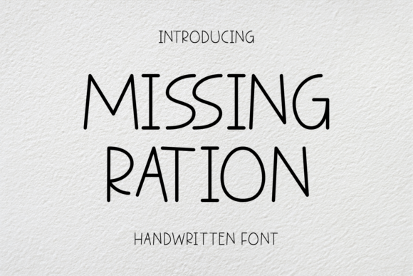Missing Ration: A Designer's Field Test