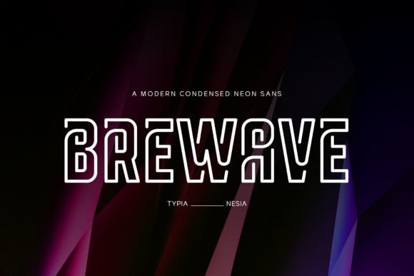 Reviewing Brewave: A Techno Outline Font for Editorial Projects