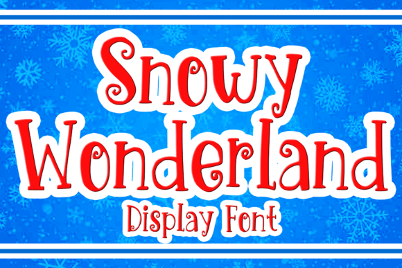 Snowy Wonderland: A Winter-Ready Display Font for Makers