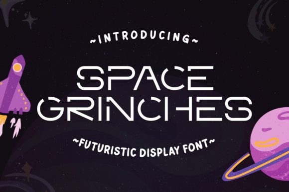 Space Grinches: A Futuristic Display Font for Branding