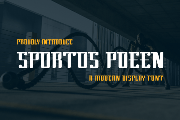 Sportos Poeen: A Whimsical Display Font That Bends Reality