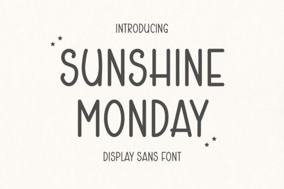 Sunshine Monday: Warm Display Type with Real Charm