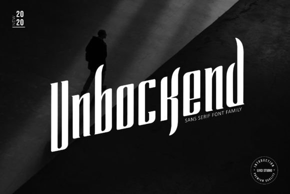 Unbockend: A Clean Modern Display Font for Branding